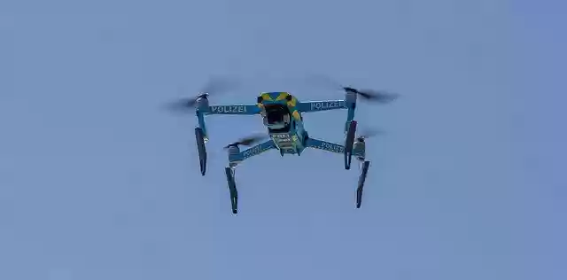 Free download Drone Flying Camera Police -  free photo or picture to be edited with GIMP online image editor