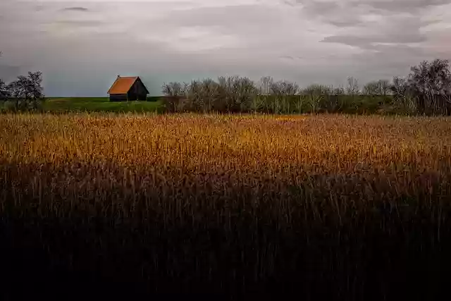 Free download dyke clouds barn landscape horizon free picture to be edited with GIMP free online image editor