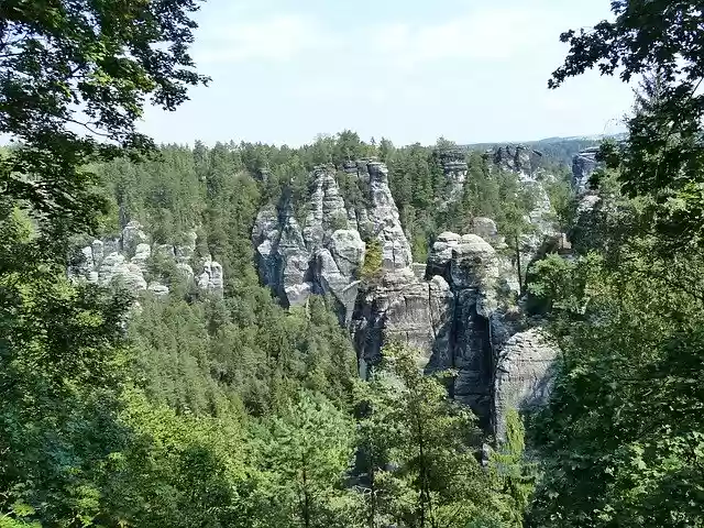 Free download Elbe Sandstone Mountains Bastei -  free photo or picture to be edited with GIMP online image editor