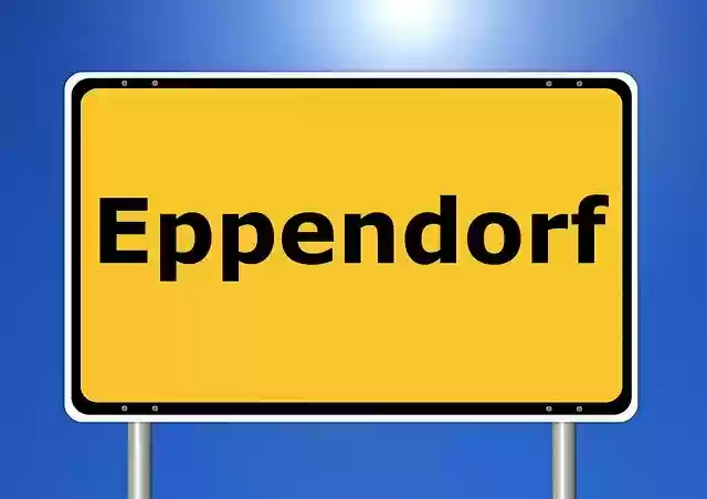 Free download Epppendorf Town Sign Shield Street -  free illustration to be edited with GIMP free online image editor