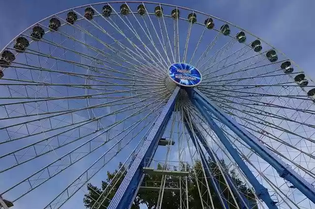 Free download Ferris Wheel Fair Fairground -  free photo or picture to be edited with GIMP online image editor