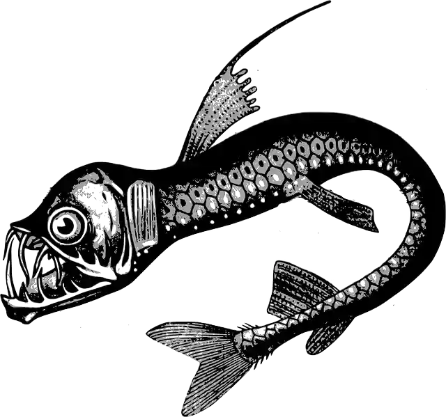 Free download Fish Deep Sea Sabertooth - Free vector graphic on Pixabay free illustration to be edited with GIMP free online image editor