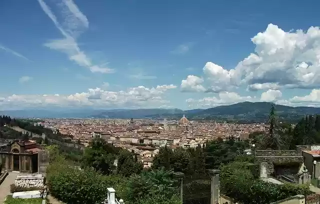 免费下载 Florence Rooftop Hilltop - 可使用 GIMP 在线图像编辑器编辑的免费照片或图片