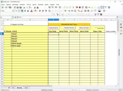 Free download Gestion points/partie de belote ou jeu de carte. DOC, XLS or PPT template free to be edited with LibreOffice online or OpenOffice Desktop online