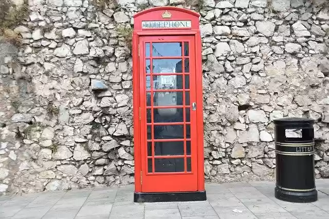 Free download Gibraltar London Phone Booth -  free photo or picture to be edited with GIMP online image editor