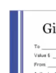 Free download Gift Certificate DOC, XLS or PPT template free to be edited with LibreOffice online or OpenOffice Desktop online