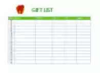 Ücretsiz indir Hediye Alışveriş Listesi Microsoft Word, Excel veya Powerpoint şablonunu LibreOffice çevrimiçi veya OpenOffice Masaüstü çevrimiçi ile düzenlenebilir