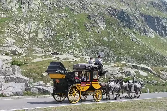 Free download Gotthard Pass Mountains Coach -  free photo or picture to be edited with GIMP online image editor