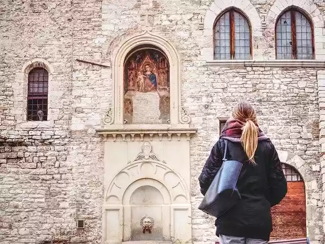 Free download Gubbio Descent Tourism -  free photo or picture to be edited with GIMP online image editor