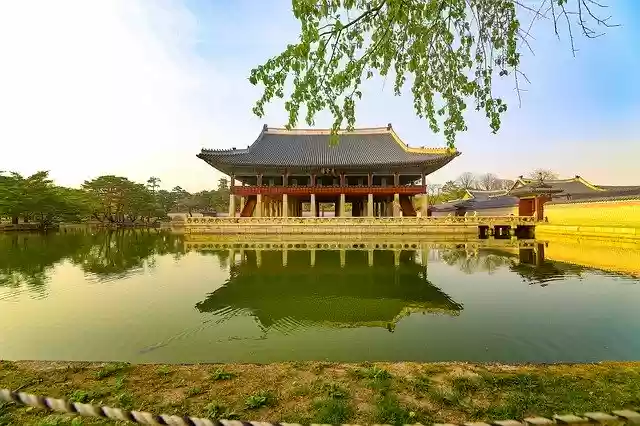 Free download Gyeongbok Palace Gyeonghoeru -  free photo or picture to be edited with GIMP online image editor