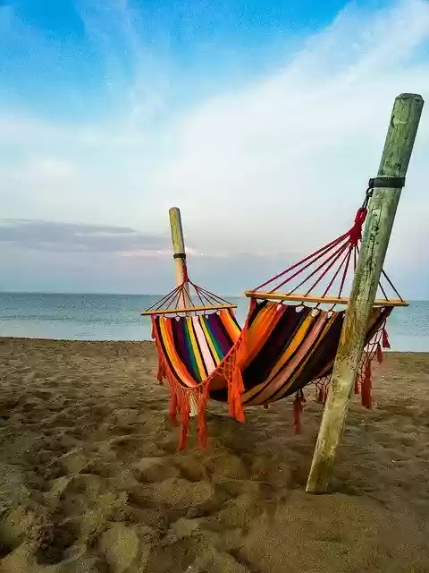 Free download Hammock Beach Sand -  free photo or picture to be edited with GIMP online image editor