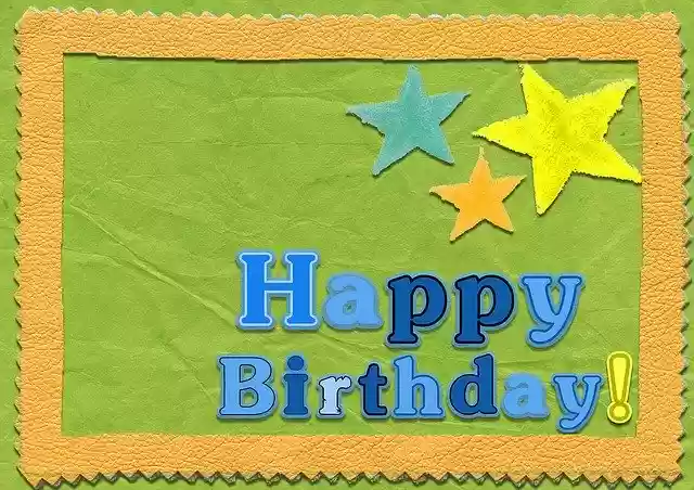 Free download Happy Birthday Template Card -  free illustration to be edited with GIMP free online image editor