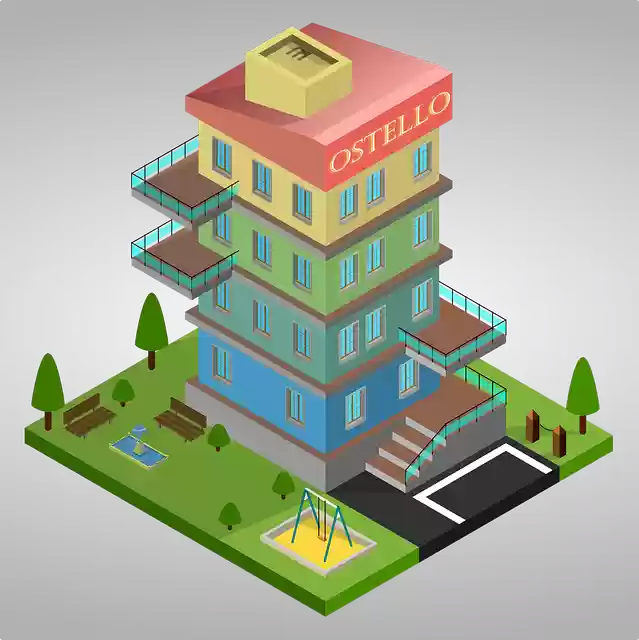 ดาวน์โหลดฟรี หอพัก 3D Isometric - กราฟิกแบบเวกเตอร์ฟรีบน Pixabay