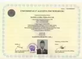 無料ダウンロード IJAZAH S1 DAN TRANSKRIP NILAI FAKULTAS HUKUM UNIVERSITAS 17 AGUSTUS 1945 (UNTAG) SEMARANG | TANGGAL LULUS: 24 MARET 2020 (GELAR AKADEMIK: SARJANA HUKUM (SH) / BACHELOR OF LAWS) 無料の写真または画像を GIMP オンライン イメージ エディターで編集