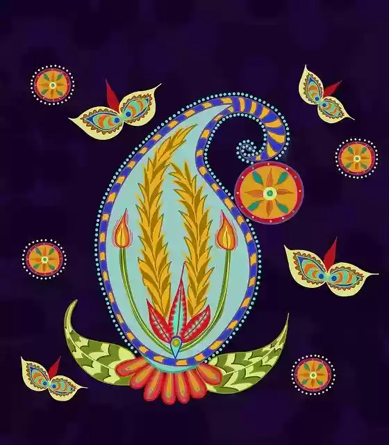 Descărcare gratuită Indian Design Paisley Purple - ilustrație gratuită pentru a fi editată cu editorul de imagini online gratuit GIMP