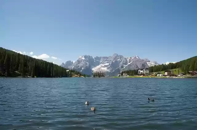 Gratis download Lake Misurina Dolomites gratis fotosjabloon om te bewerken met GIMP online afbeeldingseditor