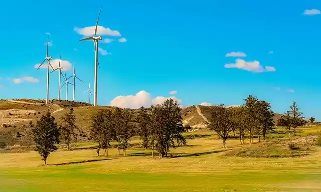 Free download Landscape Trees Windmills free photo template to be edited with GIMP online image editor