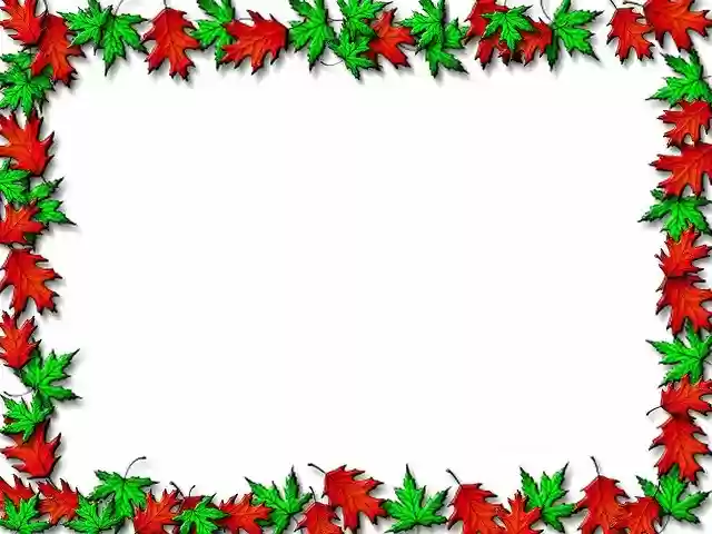 Free download Leaf Border Background -  free illustration to be edited with GIMP free online image editor