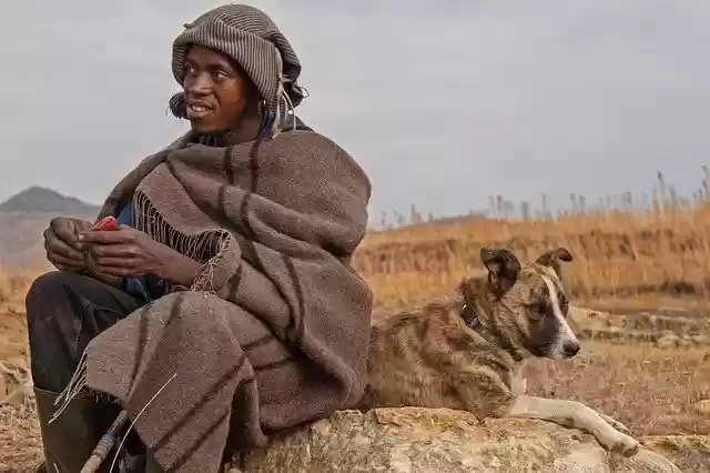 Free download Lesotho Shepherd Boy Portrait -  free photo or picture to be edited with GIMP online image editor