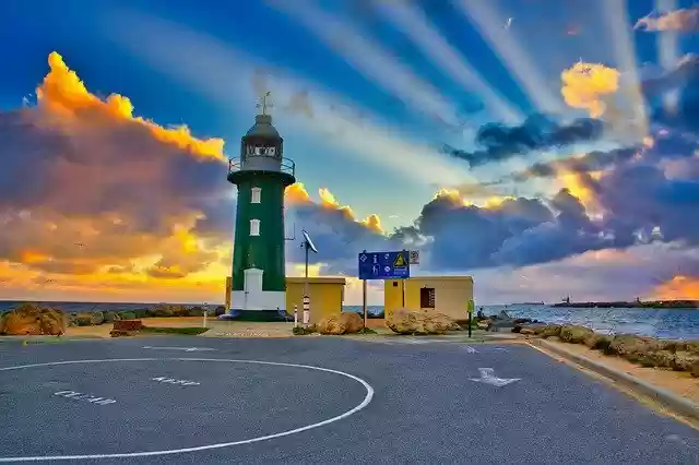 Free download Lighthouse Fremantle Western -  free photo or picture to be edited with GIMP online image editor