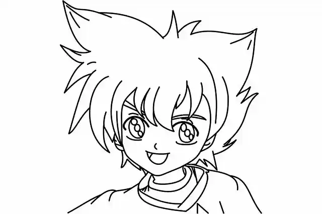 Free download Line Draw Max Tate Beyblade -  free illustration to be edited with GIMP free online image editor