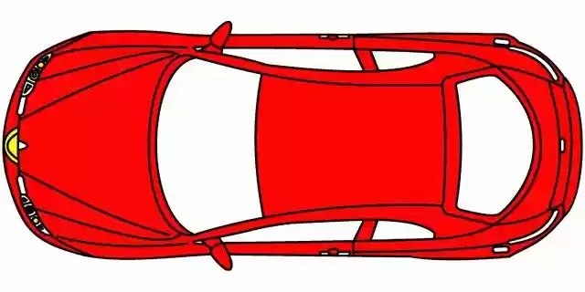 Free download Line Draw Red Car -  free illustration to be edited with GIMP free online image editor