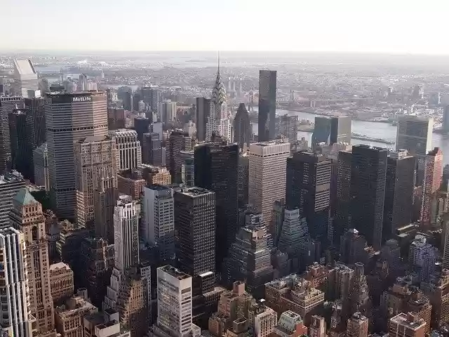 Muat turun percuma Manhattan City Skyline - foto atau gambar percuma untuk diedit dengan editor imej dalam talian GIMP