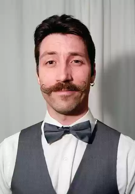 Free download man model mustache bow tie fancy free picture to be edited with GIMP free online image editor