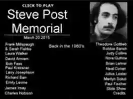 Free download Menu Steve Post Memorial free photo or picture to be edited with GIMP online image editor