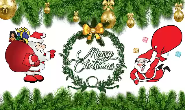 Free download Merry Christmas banner Microsoft Word, Excel or Powerpoint template free to be edited with LibreOffice online or OpenOffice Desktop online