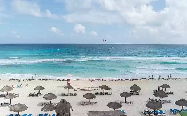 Free download Mexico Cancun Caribbean Beach free photo template to be edited with GIMP online image editor