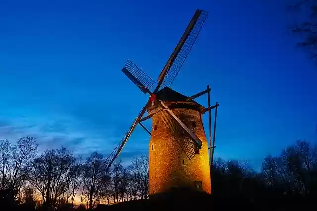 Free download Mill Tower Windmill free photo template to be edited with GIMP online image editor