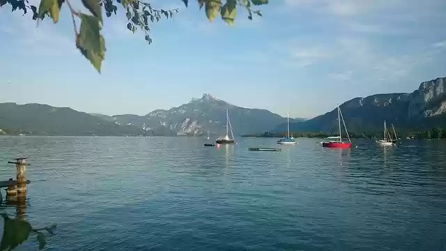 دانلود رایگان Mondsee Lake Austria - عکس یا تصویر رایگان برای ویرایش با ویرایشگر تصویر آنلاین GIMP