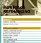 Free download Mortgage Refinance Calculator DOC, XLS or PPT template free to be edited with LibreOffice online or OpenOffice Desktop online