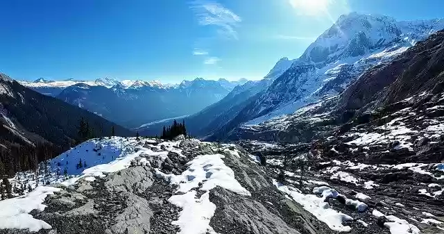 Free download Mountains Snow Landscape free photo template to be edited with GIMP online image editor