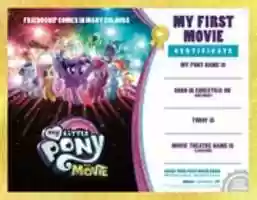 Free download My Little Pony The Movie 2017 Certificate free photo or picture to be edited with GIMP online image editor