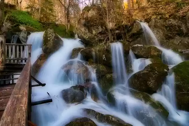 Free download Nature Creek Waterfalls -  free photo or picture to be edited with GIMP online image editor