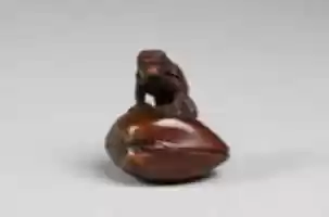 Free download Netsuke of a Kappa on a Clamshell free photo or picture to be edited with GIMP online image editor