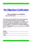 Free download No Objection Certificate Template DOC, XLS or PPT template free to be edited with LibreOffice online or OpenOffice Desktop online