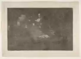 Free download Old Man Confronting Phantoms, from the Disparates (Follies), or Los Proverbios, plate 18 free photo or picture to be edited with GIMP online image editor