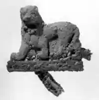 Free download Pendant in the shape of a striding lion free photo or picture to be edited with GIMP online image editor