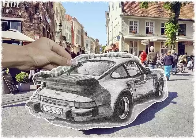 Téléchargement gratuit de Porsche Brugge Street - photo ou image gratuite à éditer avec l'éditeur d'images en ligne GIMP