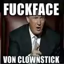 President Fuckface Von Clownstick  screen for extension Chrome web store in OffiDocs Chromium