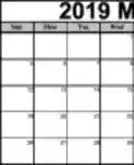 Free download Printable May 2019 Calendar DOC, XLS or PPT template free to be edited with LibreOffice online or OpenOffice Desktop online