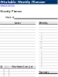 ດາວໂຫຼດແບບ Printable Weekly Planner DOC, XLS ຫຼື PPT ໄດ້ຟຣີເພື່ອແກ້ໄຂດ້ວຍ LibreOffice ອອນໄລນ໌ ຫຼື OpenOffice Desktop ອອນລາຍ