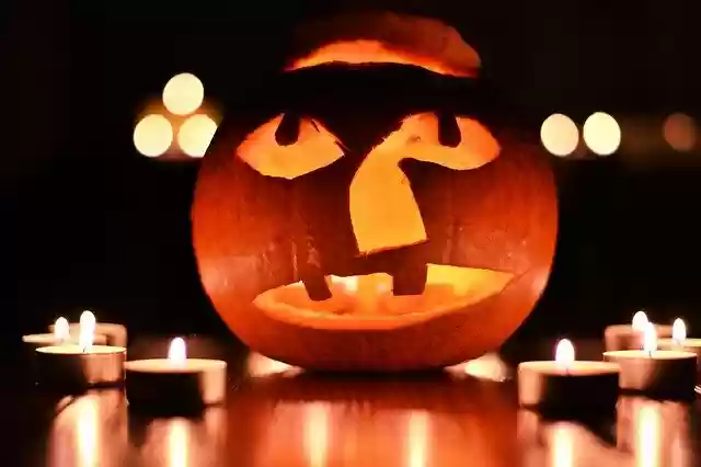 Free download Pumpkin Tealight Halloween -  free photo or picture to be edited with GIMP online image editor