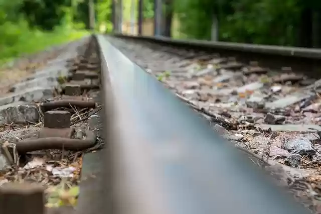 Free download Railway Train Rails -  free photo or picture to be edited with GIMP online image editor