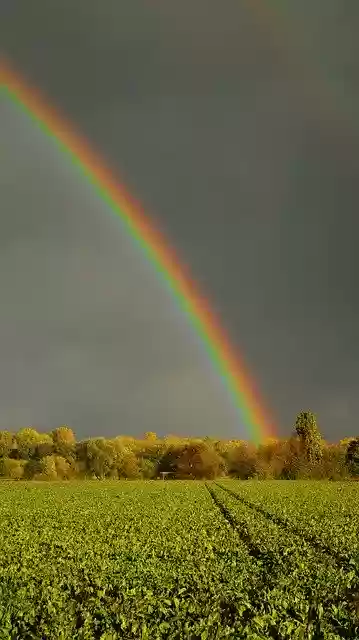 Free download Rainbow Colorful Landscape -  free photo or picture to be edited with GIMP online image editor