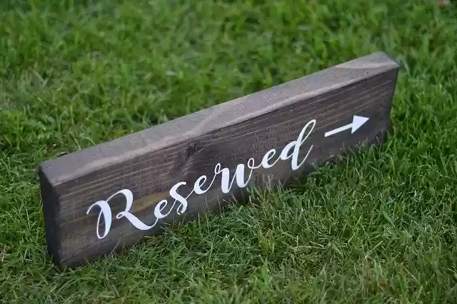 ดาวน์โหลดฟรี Reserved Sign Wedding - รูปถ่ายหรือรูปภาพฟรีที่จะแก้ไขด้วยโปรแกรมแก้ไขรูปภาพออนไลน์ GIMP