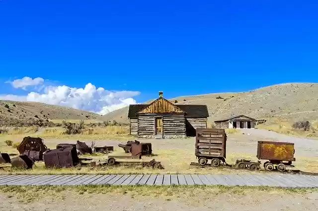 Free download Rusting Mining Equipment Bannack free photo template to be edited with GIMP online image editor